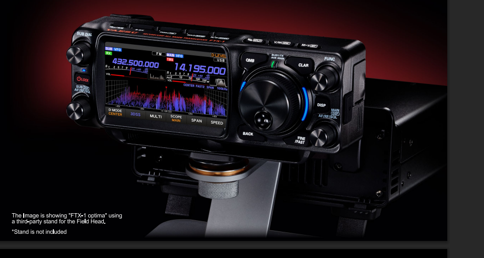 【新品】YAESU FTX-1 optima HF/VHF/UHF 10/50W FTX-1 optima(FTX1 optima) HF/VHF/UHF オールモード SDRトランシーバ